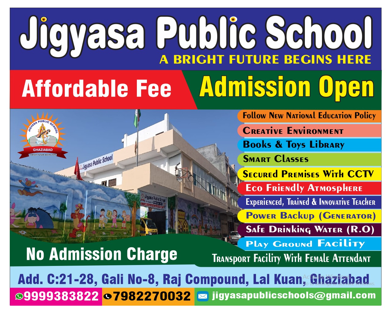 Admissions Open for 2026-27! 🎈